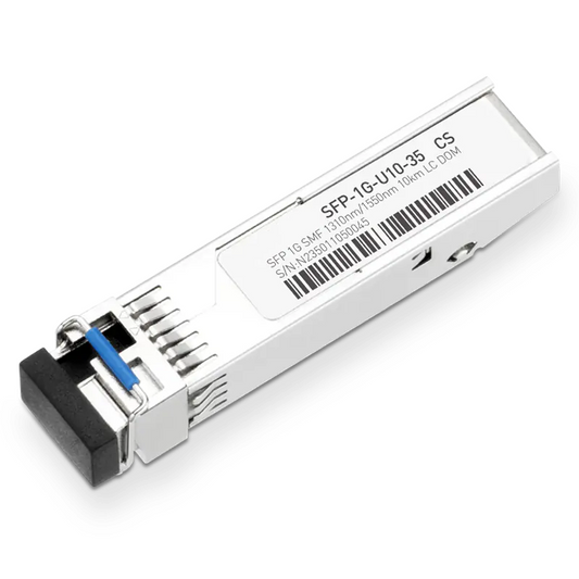 D-Link DEM-330R Compatible 1000BASE-U10-35 SFP TX-1310nm/RX-1550nm 10km DOM Simplex LC Transceiver Module for SMF SFPS