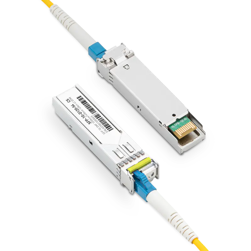 Cisco GLC-BX120-D Compatible 1000BASE-D120-54 SFP TX-1550nm/RX-1490nm 120km DOM Simplex LC Transceiver Module for SMF SFPS