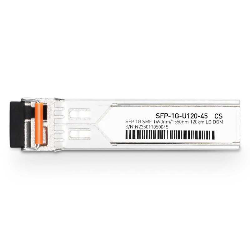 HW LE2MGSC120DE0 Compatible 1000BASE-U120-45 SFP TX-1490nm/RX-1550nm 120km DOM Simplex LC Transceiver Module for SMF SFPS