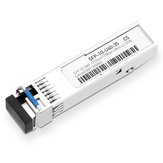 D-Link DEM-331R Compatible 1GBASE-U40-35 SFP TX-1310nm/RX-1550nm 40km DOM Simplex LC Transceiver Module for SMF SFPS