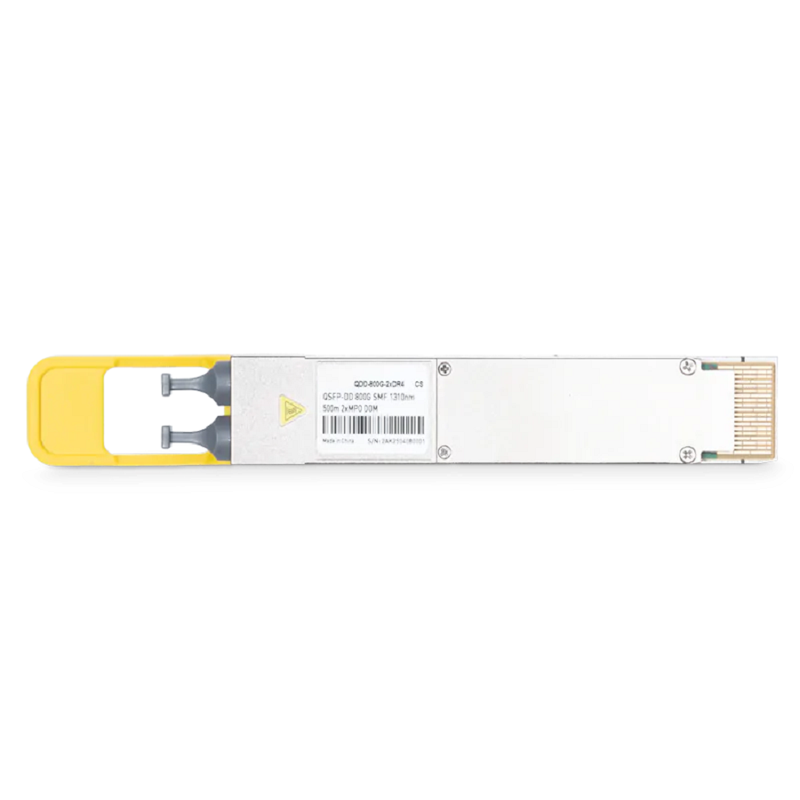 Generic Compatible QDD-800G-2xDR4 1310nm 500m Dual MTP/MPO-12 APC SMF Finned Top Optical Transceiver Module SFPS