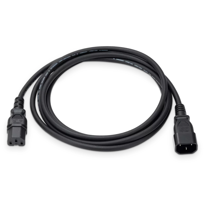2.5m (8.2ft) C14 to C15 1.0mmÃ‚Â² 10A/250V Power Extension Cord, Black, Compatible with Q3200-RA / Q3400-RA XDR InfiniBand Switches and Other Data Center Servers SFPS