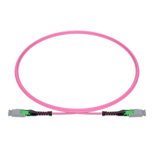0.5m (1.6ft) MMC Jumper, MMC-16 APC (Female) to MMC-16 APC (Female), 16 Fibers, Multimode (OM4), Jumper Polarity, OFNP, 2.5mm, Max IL ÃƒÂ¢Ã¢â‚¬Â°Ã‚Â¤ 0.35dB, Magenta SFPS