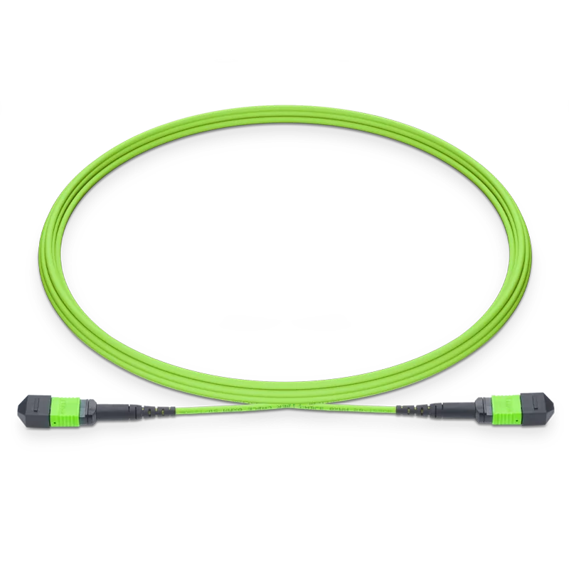 1m (3ft) MTPÃƒâ€šÃ‚Â®-12 UPC (Female) to MTPÃƒâ€šÃ‚Â®-12 UPC (Female) 12 Fibers Multimode (OM5) Jumper, Type B, LSZH, 3.0mm, Max IL ÃƒÂ¢Ã¢â‚¬Â°Ã‚Â¤ 0.35dB, Lime Green SFPS