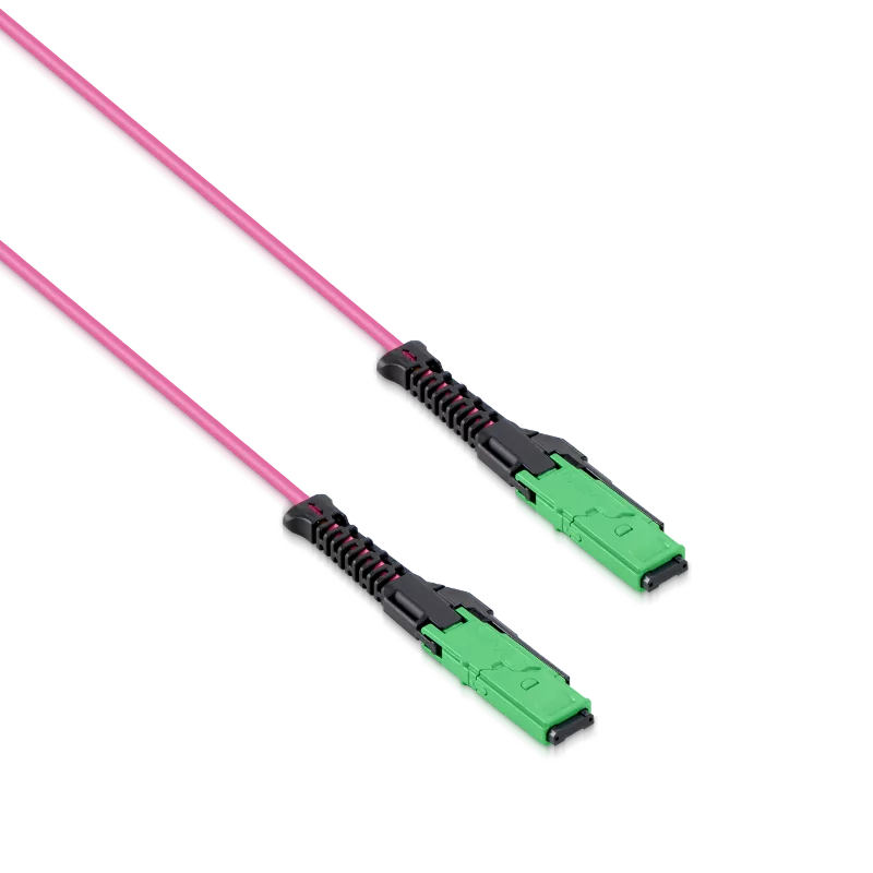 25m (82ft) MMC Jumper, MMC-16 APC (Female) to MPO-16 APC (Female), 16 Fibers, Multimode (OM4), Jumper Polarity, OFNP, 2.5mm, Max IL ÃƒÂ¢Ã¢â‚¬Â°Ã‚Â¤ 0.35dB, Magenta SFPS
