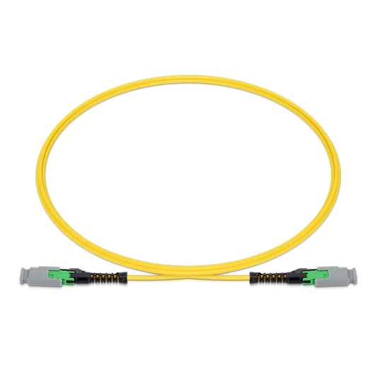 0.5m (1.6ft) MMC Jumper, MMC-12 APC (Female) to MMC-12 APC (Female), 12 Fibers, Single Mode (OS2), Jumper Polarity, OFNP, 2.5mm, Max IL ÃƒÂ¢Ã¢â‚¬Â°Ã‚Â¤ 0.35dB, Yellow SFPS