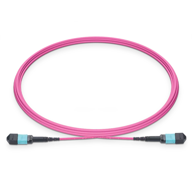 35m (115ft) MTPÃƒâ€šÃ‚Â®-12 UPC (Female) to MTPÃƒâ€šÃ‚Â®-12 UPC (Female) 12 Fibers Multimode (OM4) Jumper, Type B, LSZH, 3.0mm, Max IL ÃƒÂ¢Ã¢â‚¬Â°Ã‚Â¤ 0.35dB, Magenta SFPS
