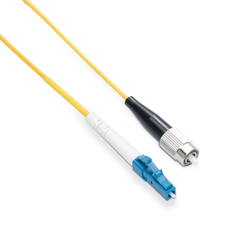 2m (7ft) LC UPC to FC UPC Simplex OS2 Single Mode LSZH 2.0mm Fiber Optic Patch Cable SFPS