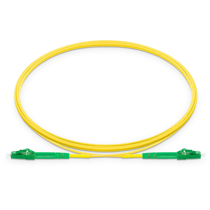 7m (23ft) LC APC to LC APC Simplex OS2 Single Mode LSZH 2.0mm Fiber Optic Patch Cable SFPS