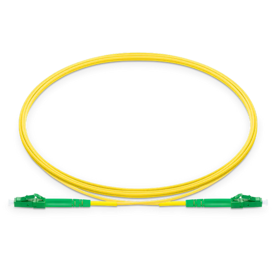 2m (7ft) LC APC to LC APC Simplex OS2 Single Mode LSZH 2.0mm Fiber Optic Patch Cable SFPS