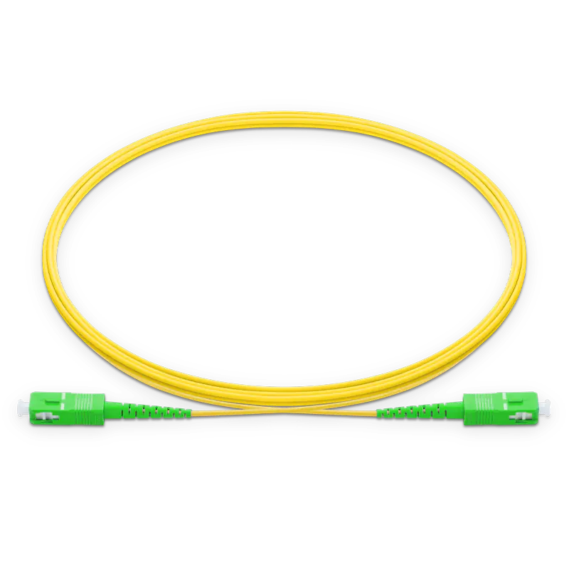 5m (16ft) SC APC to SC APC Simplex OS2 Single Mode LSZH 2.0mm Fiber Optic Patch Cable SFPS