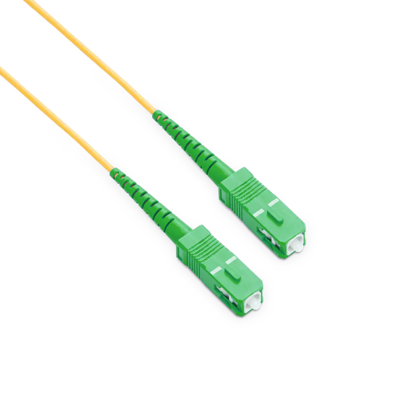 5m (16ft) SC APC to SC APC Simplex OS2 Single Mode LSZH 2.0mm Fiber Optic Patch Cable SFPS