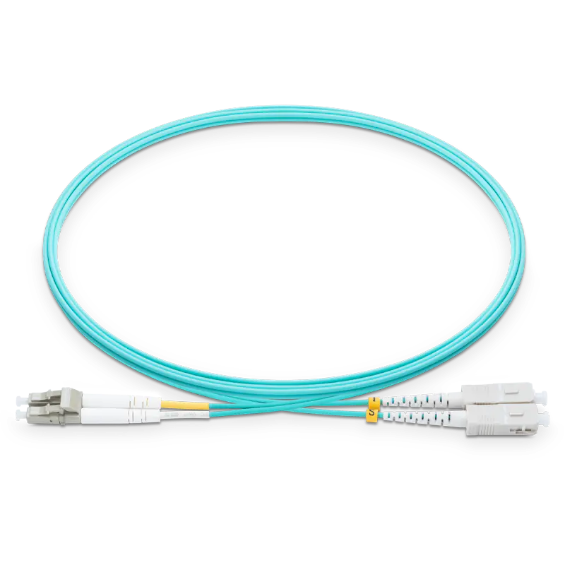 5m (16ft) LC UPC to SC UPC Duplex OM4 Multimode LSZH 2.0mm Fiber Optic Patch Cable SFPS