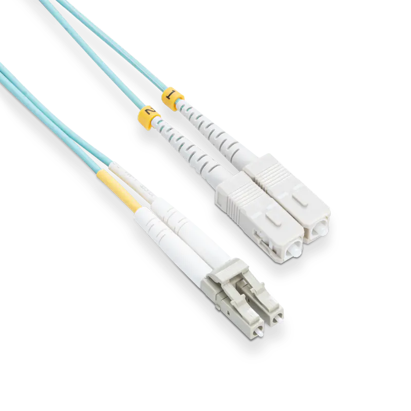 10m (33ft) LC UPC to SC UPC Duplex OM4 Multimode LSZH 2.0mm Fiber Optic Patch Cable SFPS