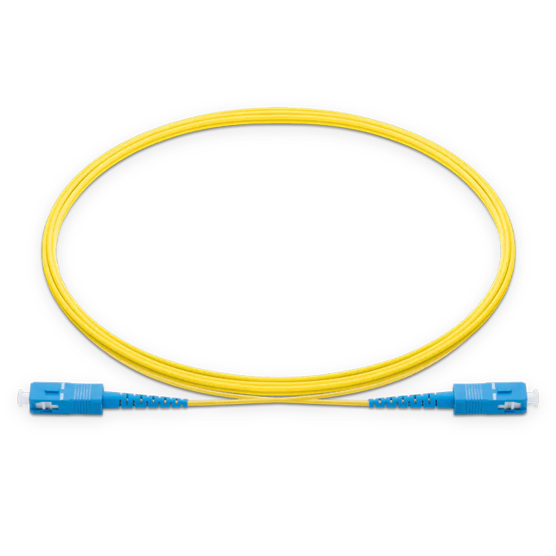 15m (49ft) SC UPC to SC UPC Simplex OS2 Single Mode LSZH 2.0mm Fiber Optic Patch Cable SFPS