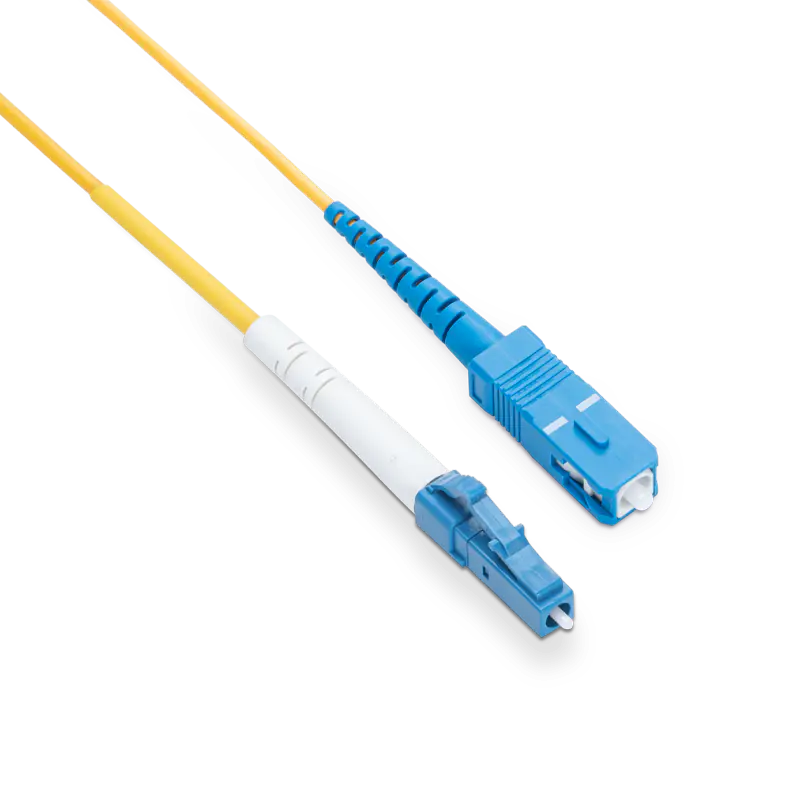 2m (7ft) LC UPC to SC UPC Simplex OS2 Single Mode LSZH 2.0mm Fiber Optic Patch Cable SFPS