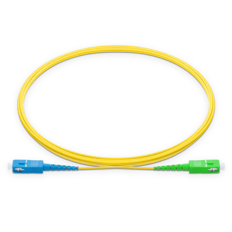 10m (33ft) SC UPC to SC APC Simplex OS2 Single Mode LSZH 2.0mm Fiber Optic Patch Cable SFPS