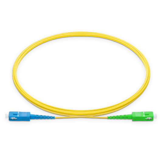 1.5m (5ft) SC UPC to SC APC Simplex OS2 Single Mode LSZH 2.0mm Fiber Optic Patch Cable SFPS