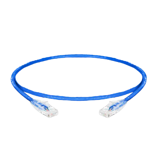3ft (0.9m) Cat5e Snagless RJ45 Unshielded (UTP) PVC CM Ethernet Patch Cable, 24AWG 100% Copper Wire Blue SFPS