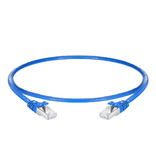 20ft (6.1m) Cat6a Snagless RJ45 Shielded (SFTP) PVC CM Ethernet Patch Cable, 26AWG 100% Copper Wire Blue SFPS