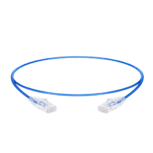 25ft (7.6m) Cat6 Snagless RJ45 Unshielded (UTP) PVC CM Ethernet Patch Cable, 28AWG 100% Copper Wire Blue SFPS