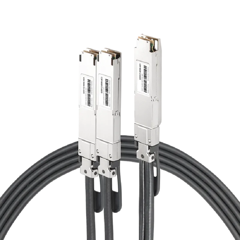 NVIDIA/Mellanox Compatible AEC 5m (16ft) Twin-port 2x400Gb/s OSFP Finned Top to 2x400Gb/s OSFP Flat Top Active Electrical Splitter Cable SFPS