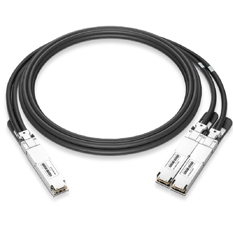 NVIDIA/Mellanox Compatible AEC 7m (23ft) Twin-port 2x400Gb/s OSFP Finned Top to 2x400Gb/s OSFP Flat Top Active Electrical Splitter Cable SFPS