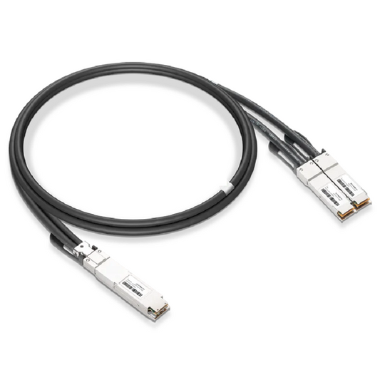 NVIDIA/Mellanox MCP7Y10-N002 Compatible DAC 2m (7ft) Twin-port 2x400Gb/s OSFP Finned Top to 2x400Gb/s QSFP112 Flat Top Passive Copper Splitter Cable SFPS