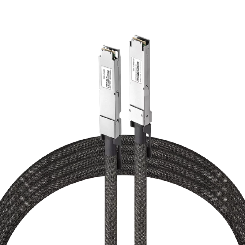 Generic Compatible ACC 3m (10ft) Twin-port 2x400Gb/s OSFP Finned Top to 2x400Gb/s OSFP Flat Top Active Copper Cable SFPS
