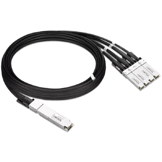NVIDIA/Mellanox Compatible ACC 3m (10ft) Twin-port 2x400Gb/s OSFP Finned Top to 4x200Gb/s OSFP Flat Top InfiniBand NDR Active Copper Splitter Cable SFPS