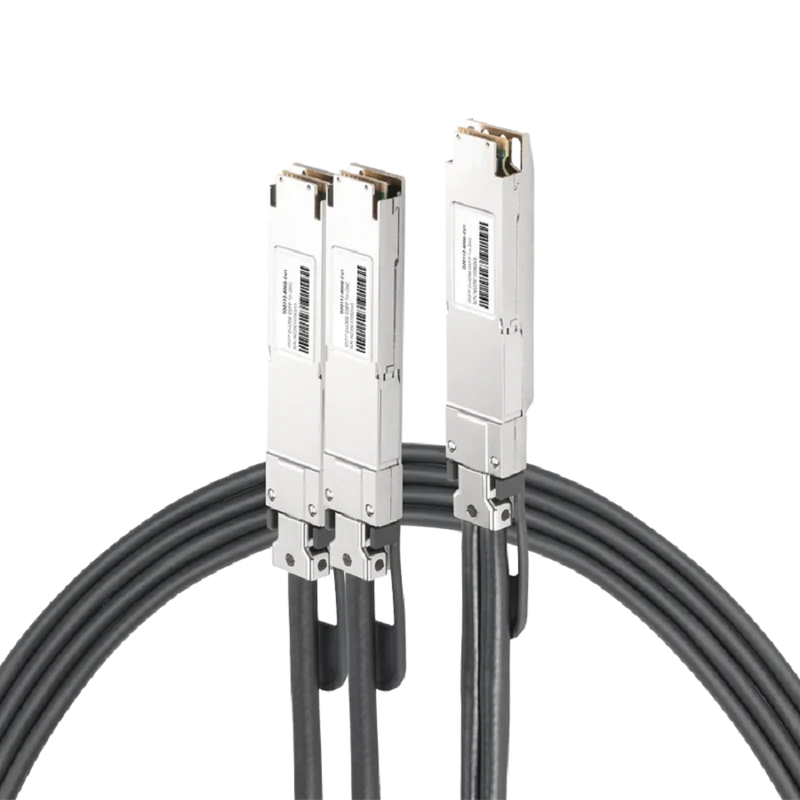 NVIDIA/Mellanox Compatible AEC 4m (13ft) Twin-port 2x400Gb/s OSFP Finned Top to 2x400Gb/s OSFP Flat Top Active Electrical Splitter Cable SFPS