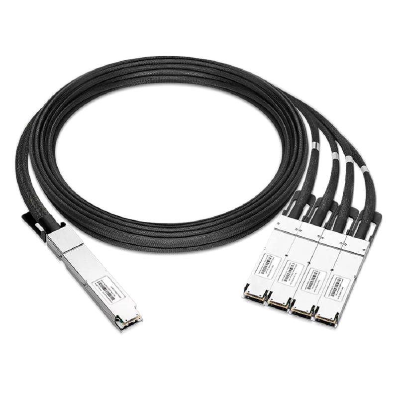 NVIDIA/Mellanox MCA7J70-N004 Compatible ACC 4m (13ft) Twin-port 2x400Gb/s OSFP Finned Top to 4x200Gb/s OSFP Flat Top InfiniBand NDR Active Copper Splitter Cable SFPS