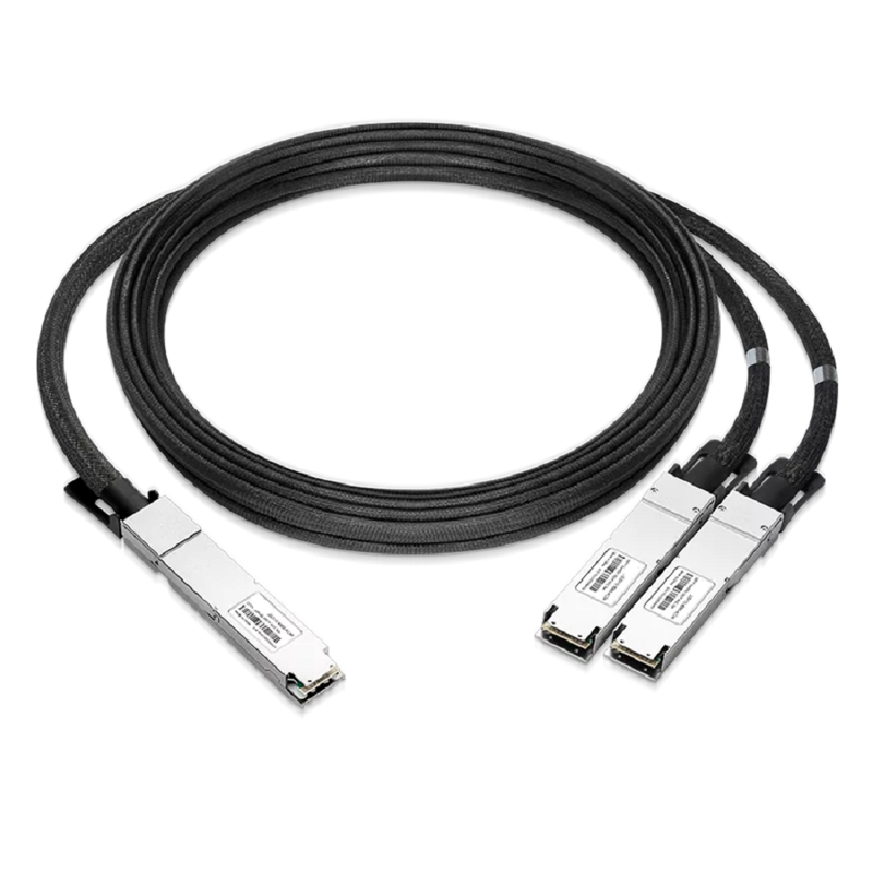 NVIDIA/Mellanox Compatible AEC 3m (10ft) Twin-port 2x400Gb/s OSFP Finned Top to 2x400Gb/s OSFP Flat Top InfiniBand NDR Active Electrical Splitter Cable SFPS