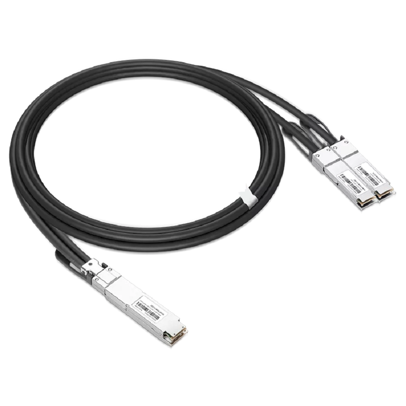 NVIDIA/Mellanox Compatible AEC 4m (13ft) Twin-port 2x400Gb/s OSFP Finned Top to 2x400Gb/s OSFP Flat Top Active Electrical Splitter Cable SFPS