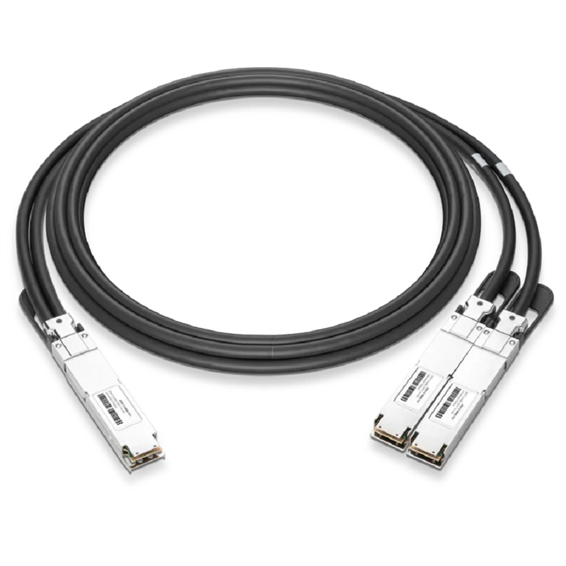 NVIDIA/Mellanox Compatible AEC 4m (13ft) Twin-port 2x400Gb/s OSFP Finned Top to 2x400Gb/s OSFP Flat Top Active Electrical Splitter Cable SFPS