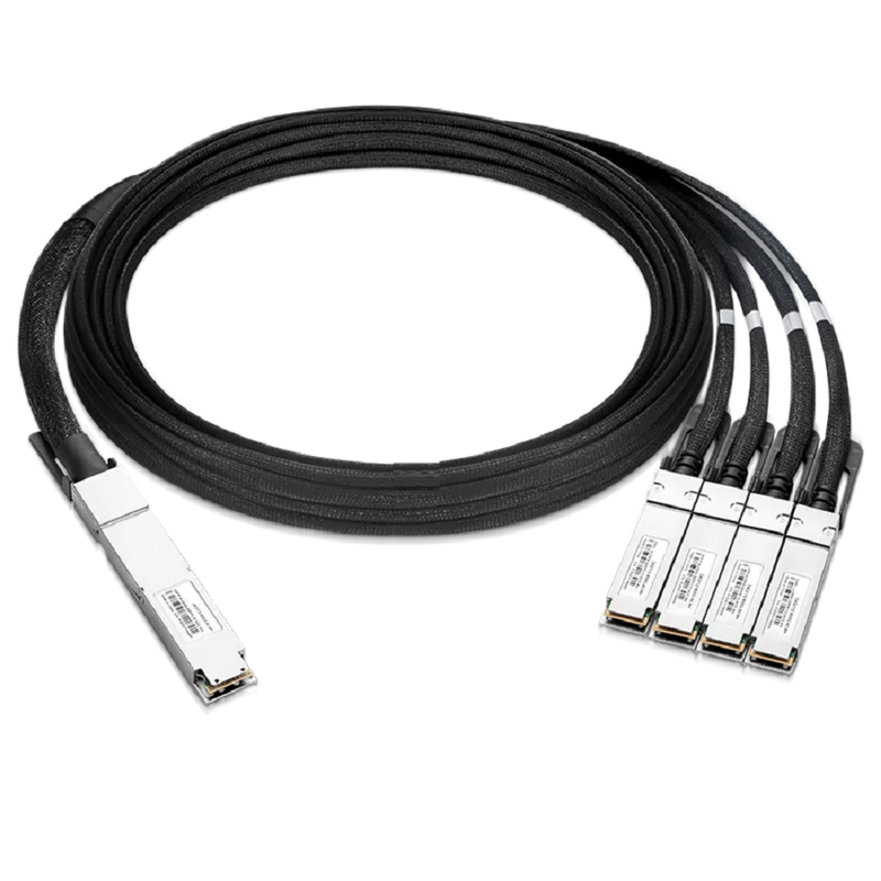 NVIDIA/Mellanox MCA7J75-N005 Compatible ACC 5m (16ft) Twin-port 2x400Gb/s OSFP Finned Top to 4x200Gb/s QSFP112 Flat Top Active Copper Splitter Cable SFPS