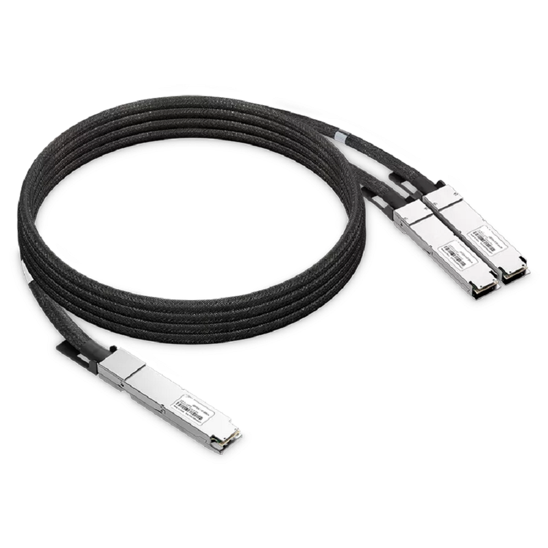 NVIDIA/Mellanox MCA7J65-N005 Compatible ACC 5m (16ft) Twin-port 2x400Gb/s OSFP Finned Top to 2x400Gb/s QSFP112 Flat Top Active Copper Splitter Cable SFPS