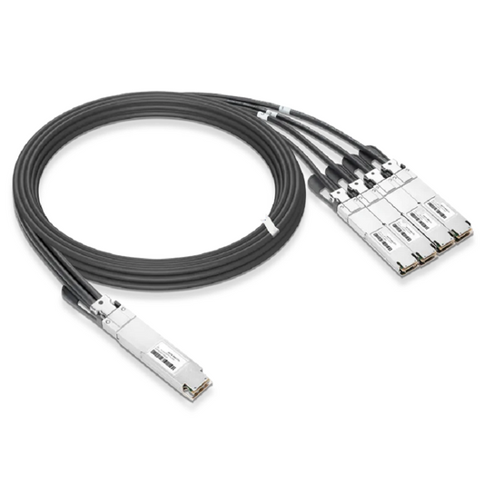 NVIDIA/Mellanox Compatible DAC 0.5m (1.6ft) Twin-port 800Gb/s OSFP Finned Top to 4x200Gb/s OSFP Flat Top Passive Copper Splitter Cable SFPS