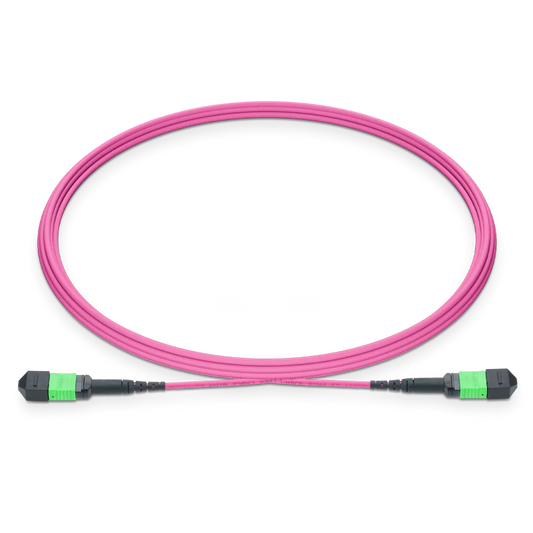 1m (3ft) MTPÃƒâ€šÃ‚Â®-16 APC (Female) to MTPÃƒâ€šÃ‚Â®-16 APC (Female) 16 Fibers Multimode (OM4) Jumper, Type B, LSZH, 3.0mm, Max IL ÃƒÂ¢Ã¢â‚¬Â°Ã‚Â¤ 0.35dB, Magenta SFPS