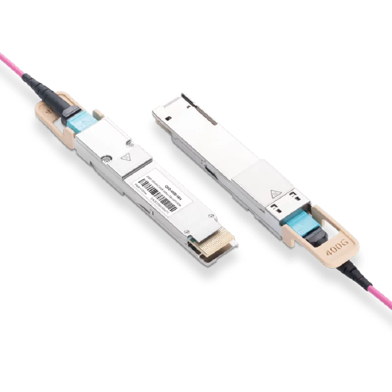 Dell 400GQ56DD-VR4 Compatible Broadcom DSP & Broadcom VCSEL 400GBASE-VR4 QSFP-DD PAM4 850nm 50m MTP/MPO-12 MMF Optical Transceiver Module SFPS