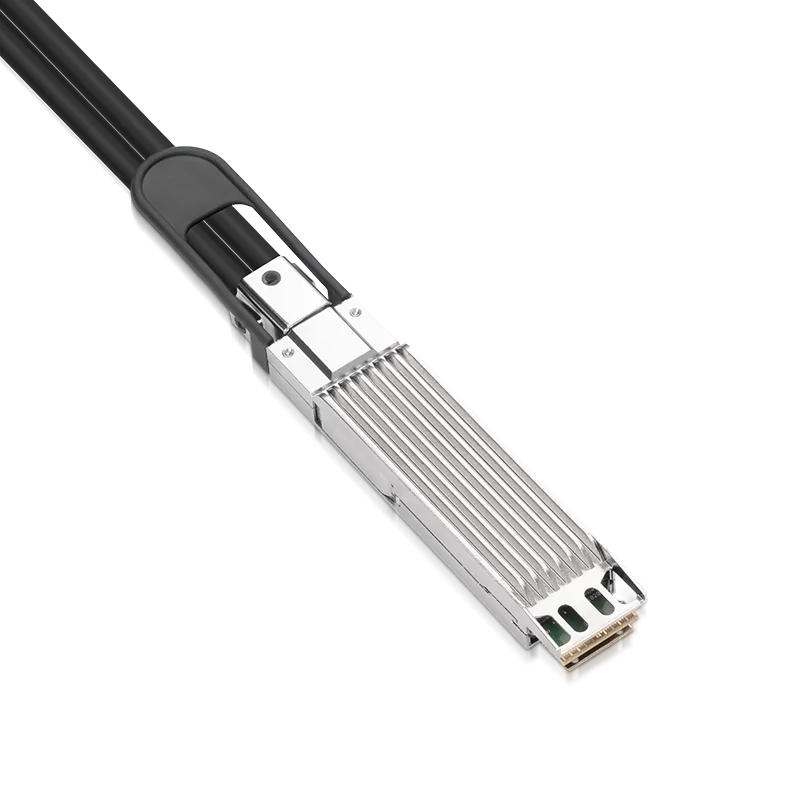 NVIDIA/Mellanox MCP7Y10-N01A (980-9I80A-00N01A) Compatible DAC 1.5m (5ft) Twin-port 2x400Gb/s OSFP Finned Top to 2x400Gb/s QSFP112 Flat Top InfiniBand NDR Passive Copper Splitter Cable SFPS
