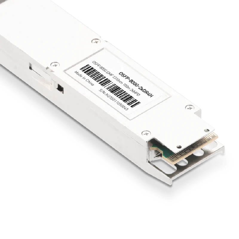 NVIDIA/Mellanox MMS4X00-NM Compatible 800G 2xDR4/DR8 OSFP PAM4 1310nm 500m DOM Two MPO-12/APC InfiniBand NDR Transceiver Module for SMF (Finned Top) SFPS