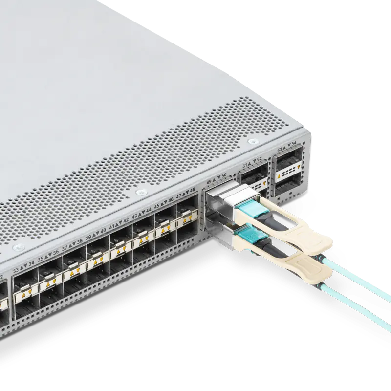 Fortinet FG-TRAN-QSFP28-SR4 Compatible 100GBASE-SR4 QSFP28 850nm 70m (OM3) /100m (OM4) MPO/MTP-12 Transceiver Module for MMF SFPS