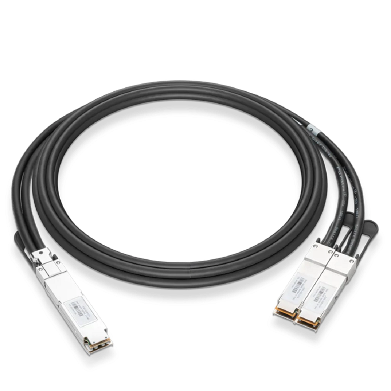 NVIDIA/Mellanox Compatible AEC 3m (10ft) Twin-port 2x400Gb/s OSFP Finned Top to 2x400Gb/s OSFP Flat Top Active Electrical Splitter Cable SFPS