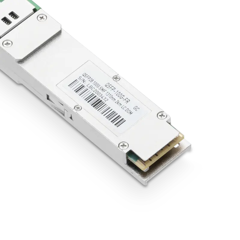 Generic Compatible 100GBASE-FR QSFP28 PAM4 1310nm 2km DOM Duplex LC Transceiver Module for SMF SFPS