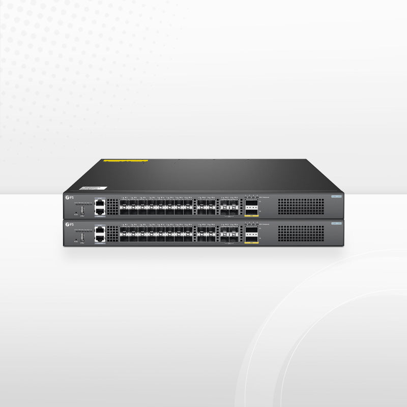 S5860-20SQ, 24-Port Ethernet L3 Switch, 20 x 10Gb SFP+, with 4 x 25Gb SFP28 and 2 x 40Gb QSFP+, Support Stacking, Broadcom Chip
