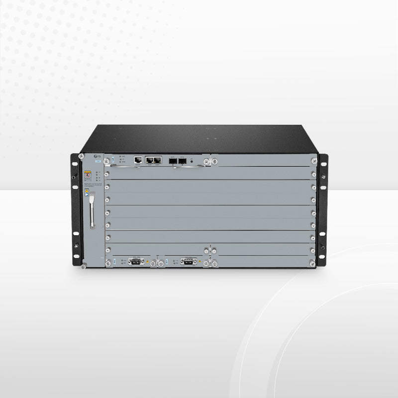 M6500-CH5U, 10 Slots 5U Managed Chassis Unloaded Platform, Redundant DC PSUs, Support WEB/SNMP Management
