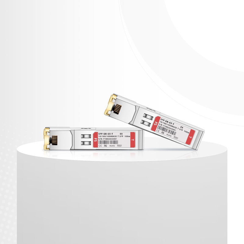 10/100/1000BASE-T SFP SGMII Copper 100m RJ-45 Transceiver Module for FS Switches